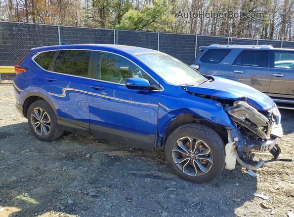 7FARW2H87LE012877 2020 HONDA CR-V Синий Передняя правая четверть