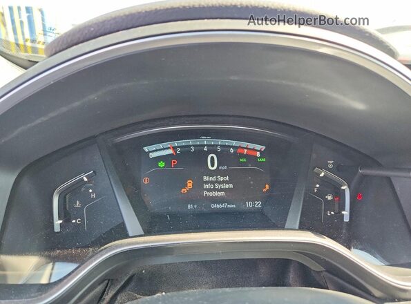7FARW2H87NE003082 2022 HONDA CR-V White Widok zestawu wskaźników