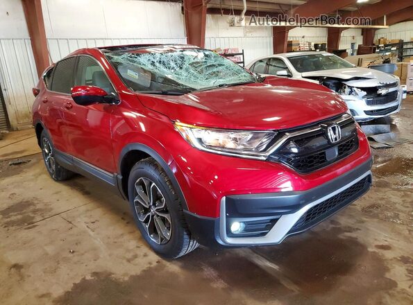 7FARW2H88NE035846 2022 HONDA CR-V Red Delantero derecho