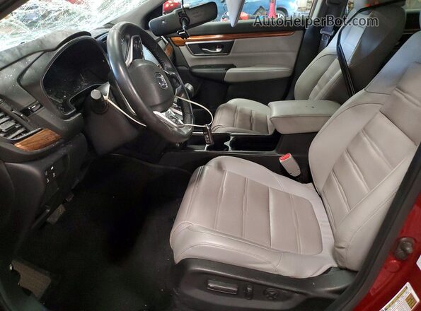 7FARW2H88NE035846 2022 HONDA CR-V Red Vista interior delantera