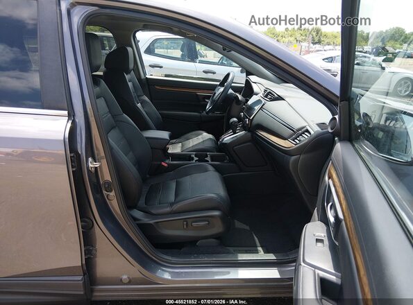7FARW2H89JE039463 2018 HONDA CR-V Gray Widok wnętrza z przodu