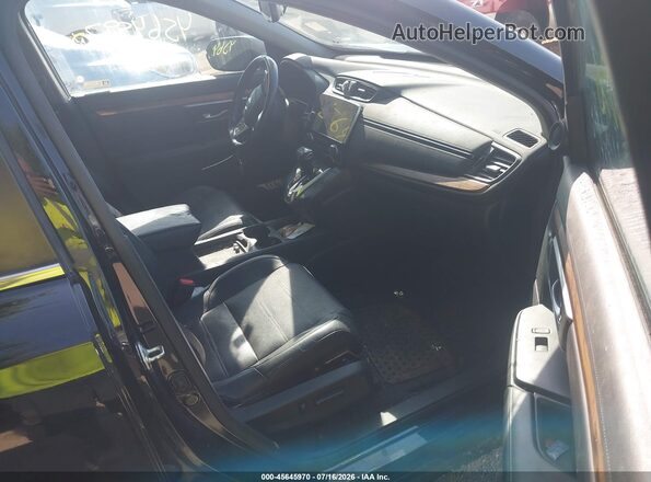 7FARW2H8XJE054828 2018 HONDA CR-V Black წინა სალონის ხედი