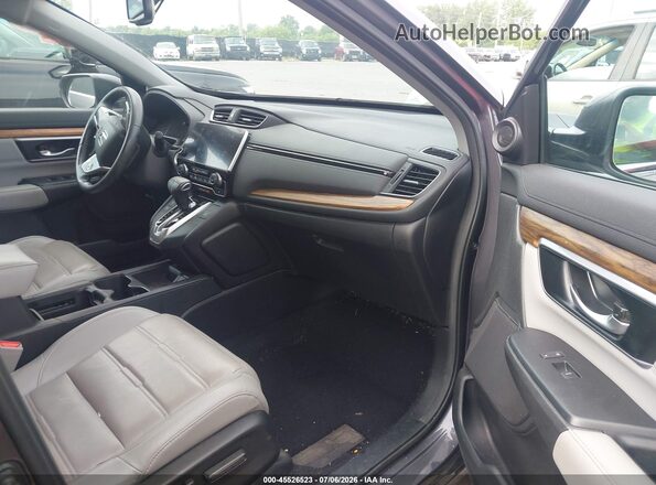 7FARW2H8XJE090258 2018 HONDA CR-V Серый Вид салона спереди