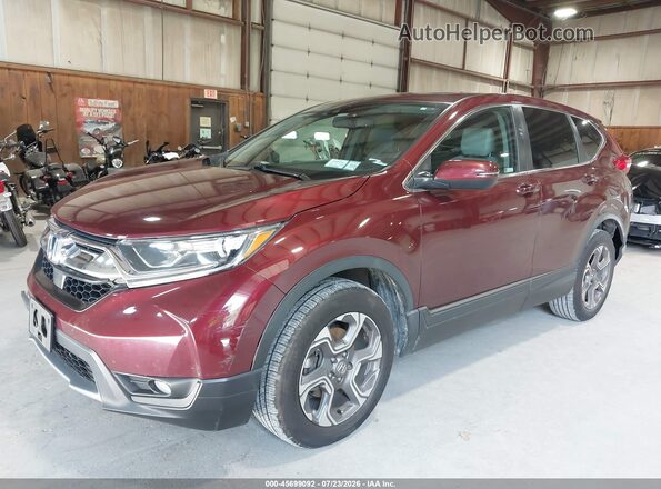 7FARW2H8XKE044379 2019 HONDA CR-V Maroon Передня ліва чверть