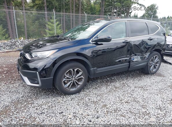 7FARW2H8XNE026985 2022 HONDA CR-V Black წინა მარცხენა ხედი სამი მეოთხედიდან