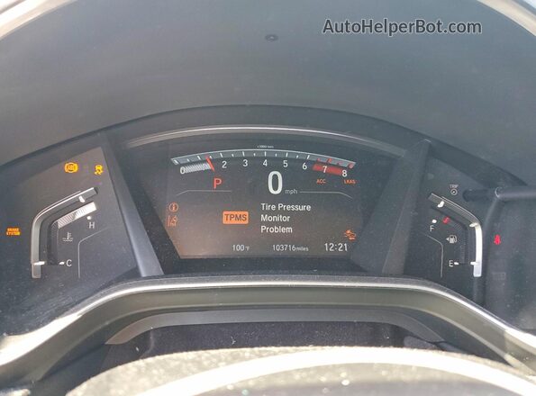 7FARW2H90JE051560 2018 HONDA CR-V Silver Vista del cuadro de instrumentos