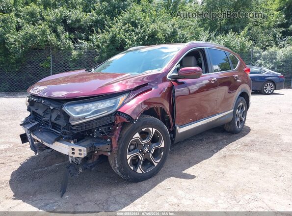 7FARW2H92JE029303 2018 HONDA CR-V Бордовый Передняя левая четверть