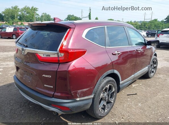 7FARW2H92JE029303 2018 HONDA CR-V Бордовый Задняя правая четверть