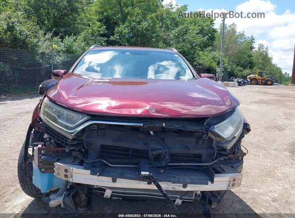 7FARW2H92JE029303 2018 HONDA CR-V Бордовый Вид сзади