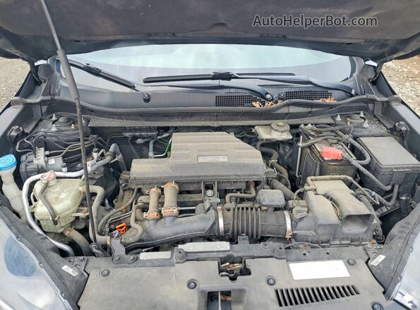 7FARW2H92JE067985 2018 HONDA CR-V Black ძრავის განყოფილების ხედი