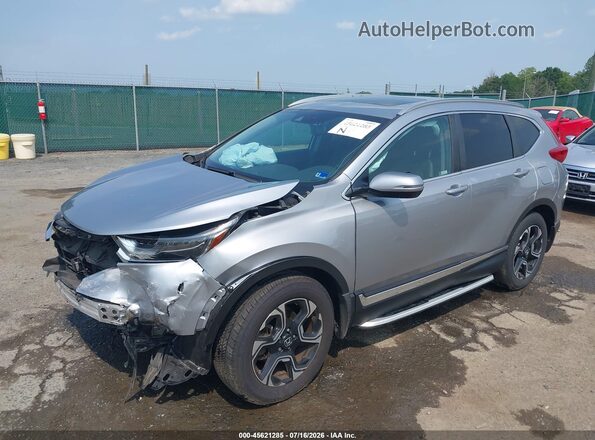 7FARW2H93KE011295 2019 HONDA CR-V Silver Առջևի ձախ երեք քառորդ տեսարան