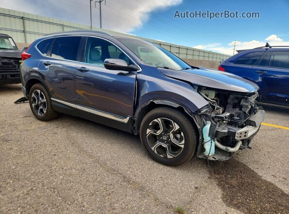 7FARW2H93KE014956 2019 HONDA CR-V Серый Передняя правая четверть