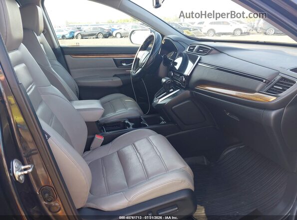 7FARW2H94JE025446 2018 HONDA CR-V Gray Vista interior delantera