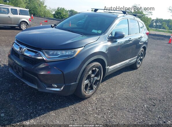 7FARW2H94JE025446 2018 HONDA CR-V Gray Vista tres cuartos delantera izquierda