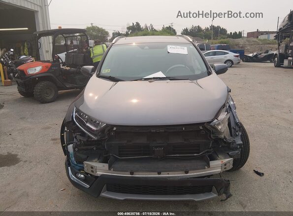 7FARW2H95JE077698 2018 HONDA CR-V Gray უკანა სალონის ხედი