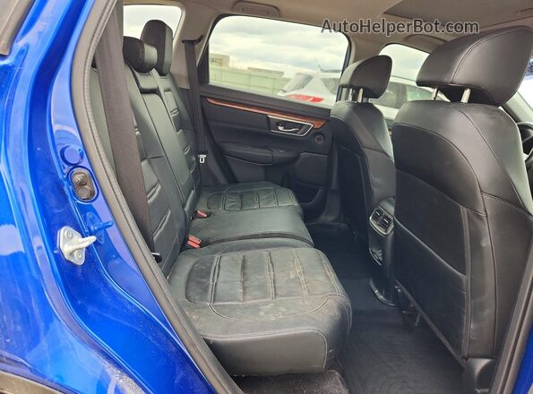 7FARW2H97NE025141 2022 HONDA CR-V Blue Rear interior view