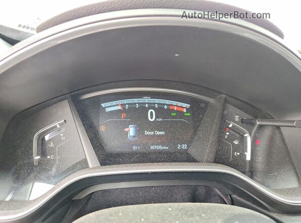 7FARW2H97NE025141 2022 HONDA CR-V Blue Instrument cluster view
