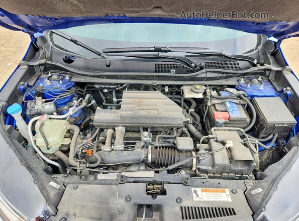 7FARW2H97NE025141 2022 HONDA CR-V Blue Engine compartment view