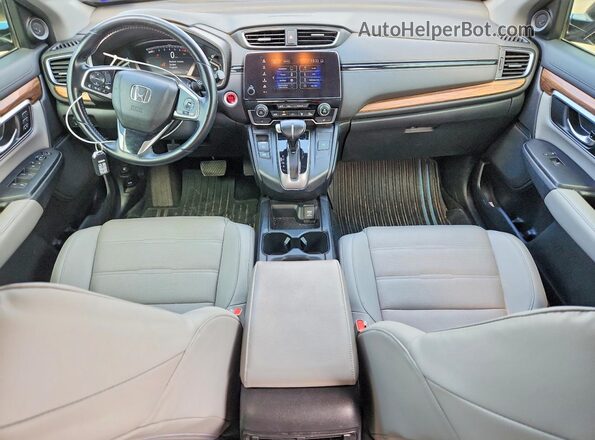7FARW2H98JE084113 2018 HONDA CR-V Gray Вид панелі приладів
