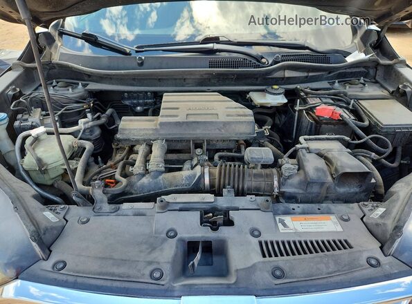 7FARW2H98JE084113 2018 HONDA CR-V Gray Вид підкапотного простору