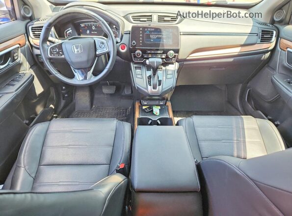 7FARW2H98ME033652 2021 HONDA CR-V Синий Вид панели приборов