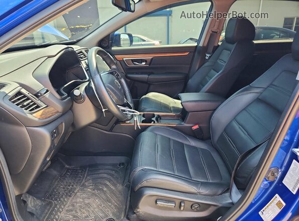 7FARW2H98ME033652 2021 HONDA CR-V Синий Вид салона спереди