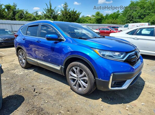 7FARW2H98ME033652 2021 HONDA CR-V Синий Передняя правая четверть