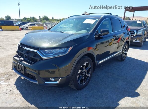 7FARW2H99JE038175 2018 HONDA CR-V Green Առջևի ձախ երեք քառորդ տեսարան