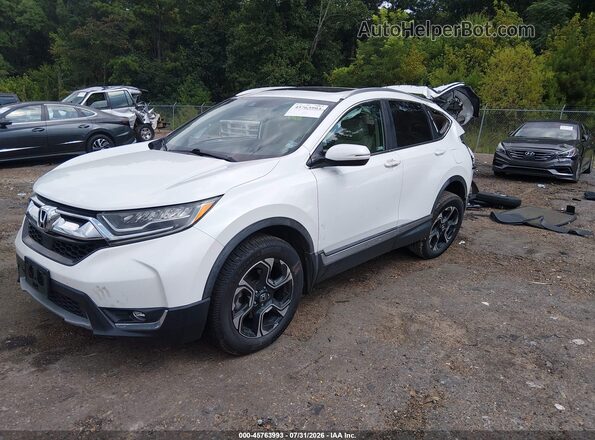 7FARW2H99KE011219 2019 HONDA CR-V White Առջևի ձախ երեք քառորդ տեսարան