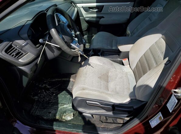 7FARW5H31HE012256 2017 HONDA CR-V Burgundy Вид салону спереду
