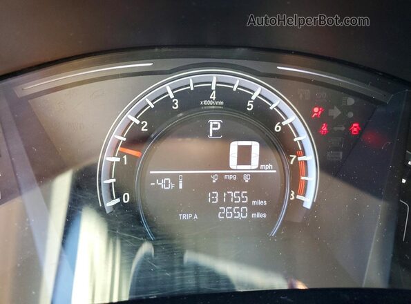 7FARW5H32HE004599 2017 HONDA CR-V Black Instrument cluster view