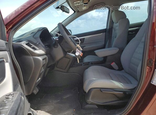 7FARW5H32HE015294 2017 HONDA CR-V Maroon Front interior view
