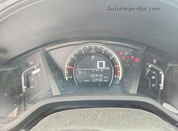 7FARW5H33HE009732 2017 HONDA CR-V Blue Instrument cluster view
