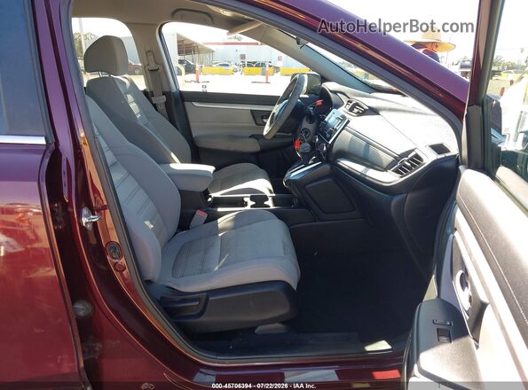 7FARW5H38HE003165 2017 HONDA CR-V Burgundy წინა სალონის ხედი