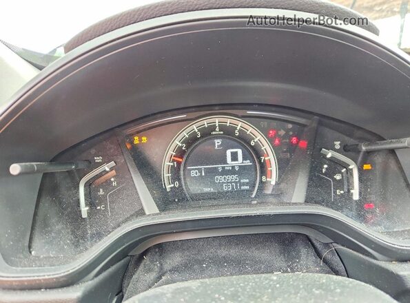 7FARW5H3XHE006682 2017 HONDA CR-V Black Instrument cluster view