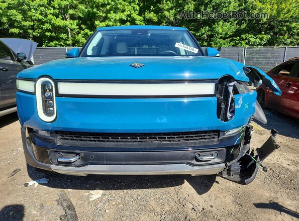 7FCTGAAA6NN014186 2022 RIVIAN R1T Blue Դիմացի տեսք