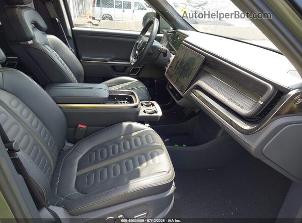 7FCTGAAL9NN005547 2022 RIVIAN R1T Green წინა სალონის ხედი