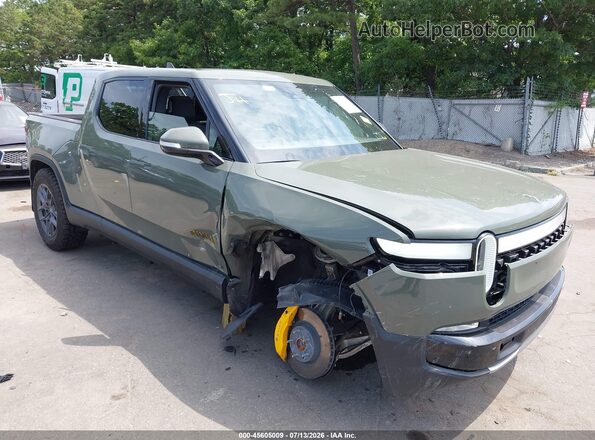 7FCTGAAL9NN005547 2022 RIVIAN R1T Green წინა ხედი