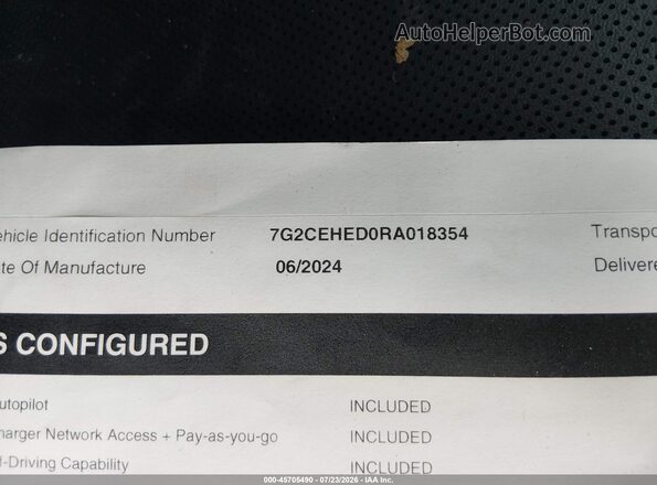 7G2CEHED0RA018354 2024 TESLA CYBERTRUCK Silver Вид підкапотного простору