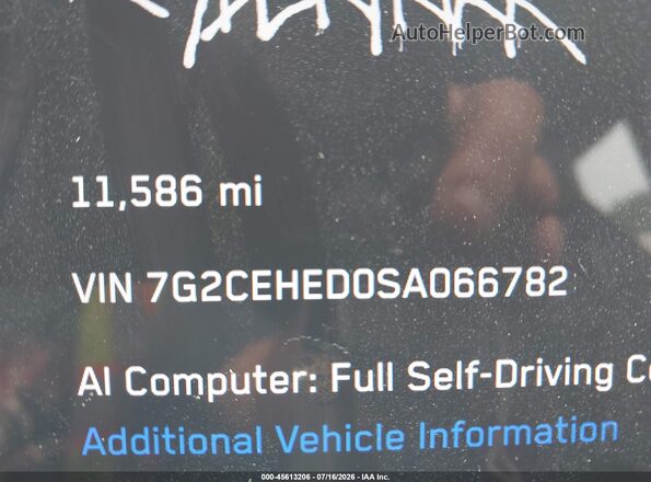 7G2CEHED0SA066782 2025 TESLA CYBERTRUCK Black 
