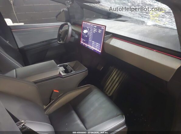 7G2CEHED2RA036077 2024 TESLA CYBERTRUCK Black Вид салону спереду