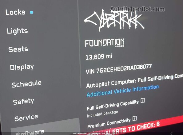 7G2CEHED2RA036077 2024 TESLA CYBERTRUCK Black 