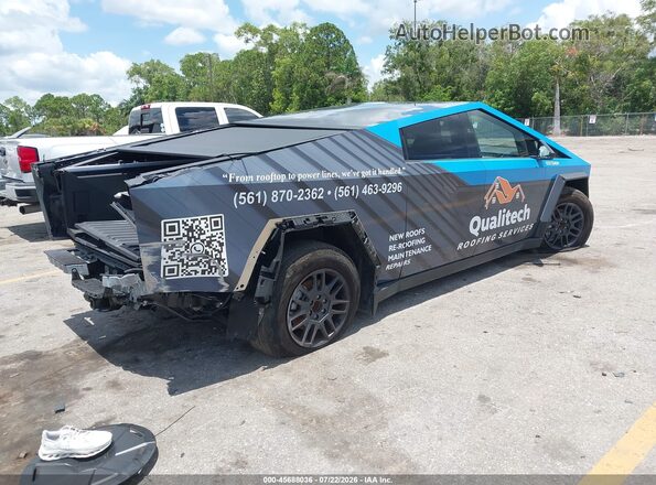 7G2CEHED2SA071112 2025 TESLA CYBERTRUCK Серый Задняя правая четверть