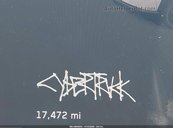 7G2CEHED2SA071112 2025 TESLA CYBERTRUCK Серый Вид задней части салона
