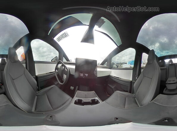 7G2CEHED4RA040602 2024 TESLA CYBERTRUCK Серебряный Вид наклейки с VIN-кодом
