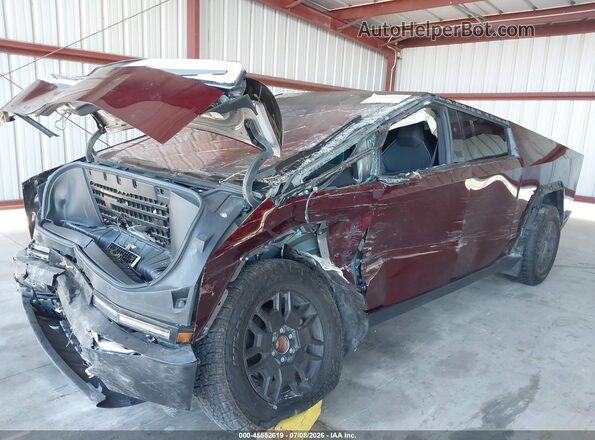 7G2CEHED8RA000054 2024 TESLA CYBERTRUCK Burgundy Դիմացի տեսք