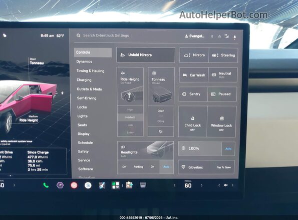 7G2CEHED8RA000054 2024 TESLA CYBERTRUCK Burgundy 