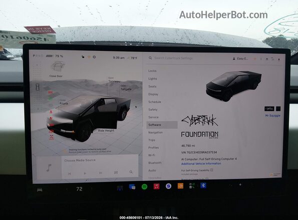 7G2CEHED9RA037534 2024 TESLA CYBERTRUCK Black 