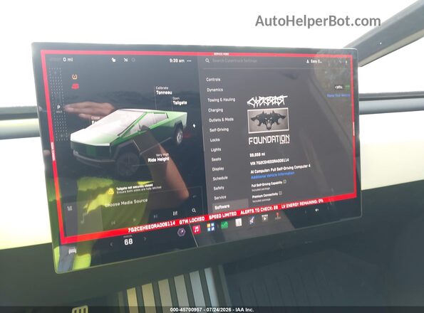 7G2CEHEE0RA009114 2024 TESLA CYBERTRUCK Серебряный 