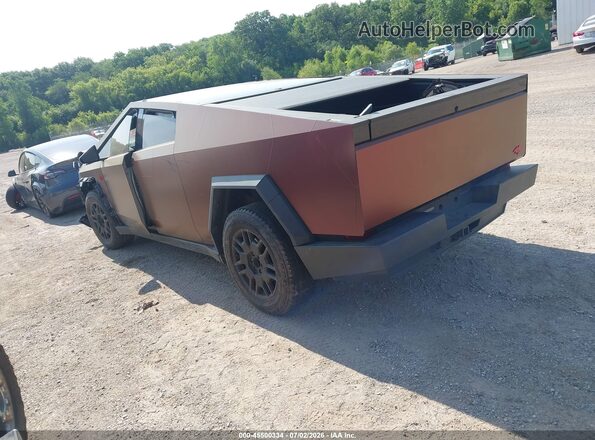 7G2CEHEE0RA054411 2024 TESLA CYBERTRUCK Коричневый Задняя левая четверть